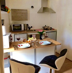 Fridge, microwave, oven, stovetop - Studio in the Medieval Center of Sarlat (FRANREAL) (Sarlat la Caneda)