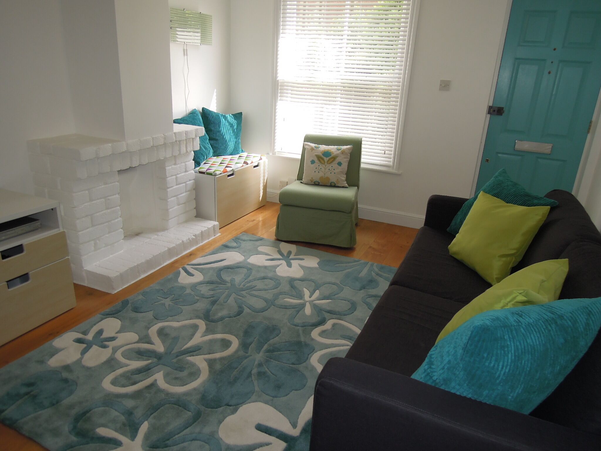 TV, DVD player, books