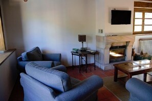TV, fireplace, books - Self catering Corte del Rondiellu 2 for 6 people (Onís, Cangas de Onís)