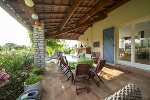 Outdoor dining - Cottage House  - Labastide de Virac (Labastide-De-Virac)