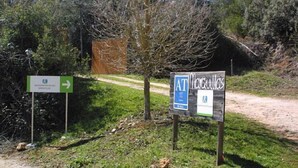 Un cartel con indicaciones hacia 'Atacama' y 'Agustinos'.