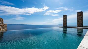 Enjoy breathtaking ocean views from the infinity pool.