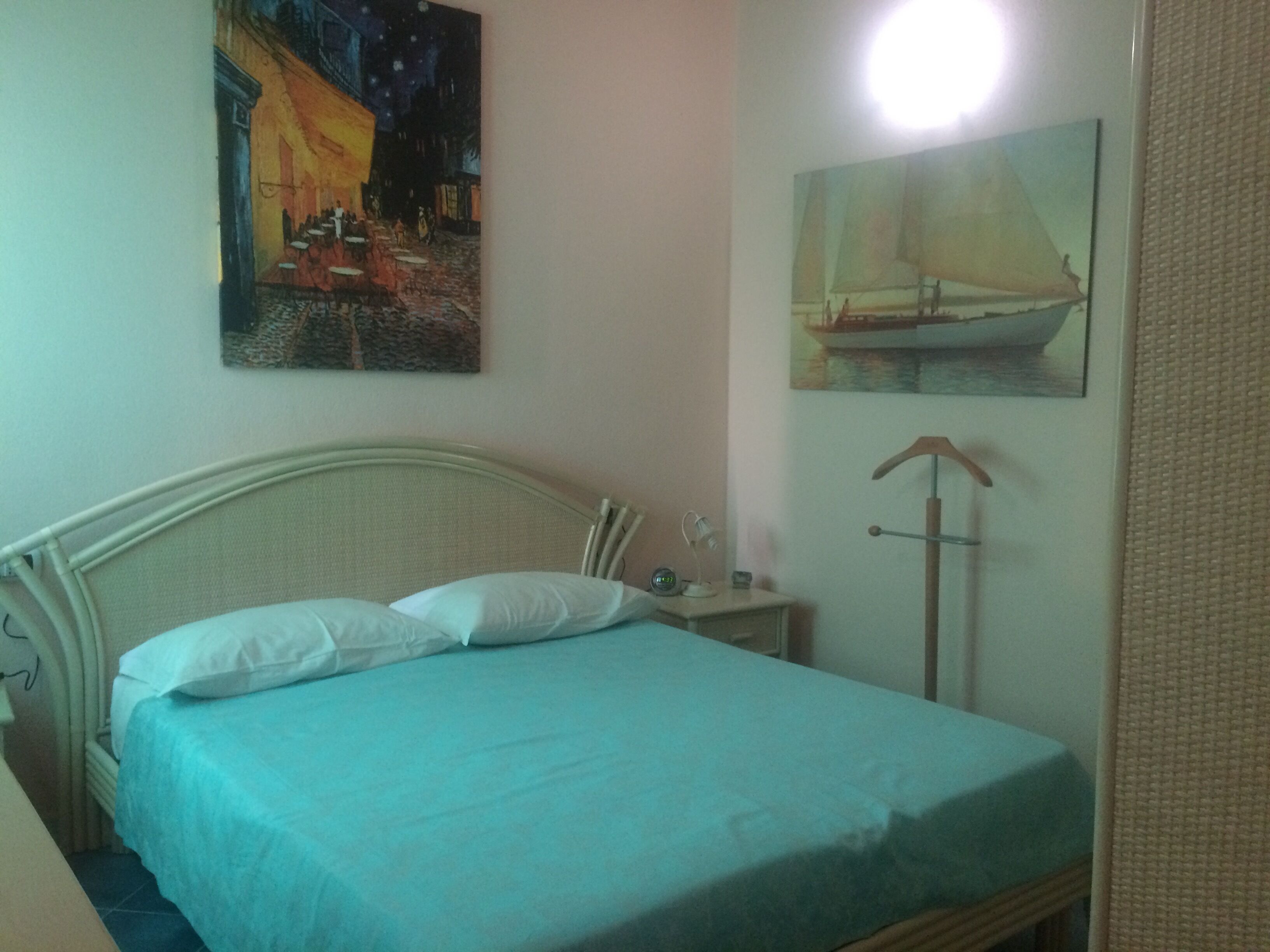 turquoise villa on the sea