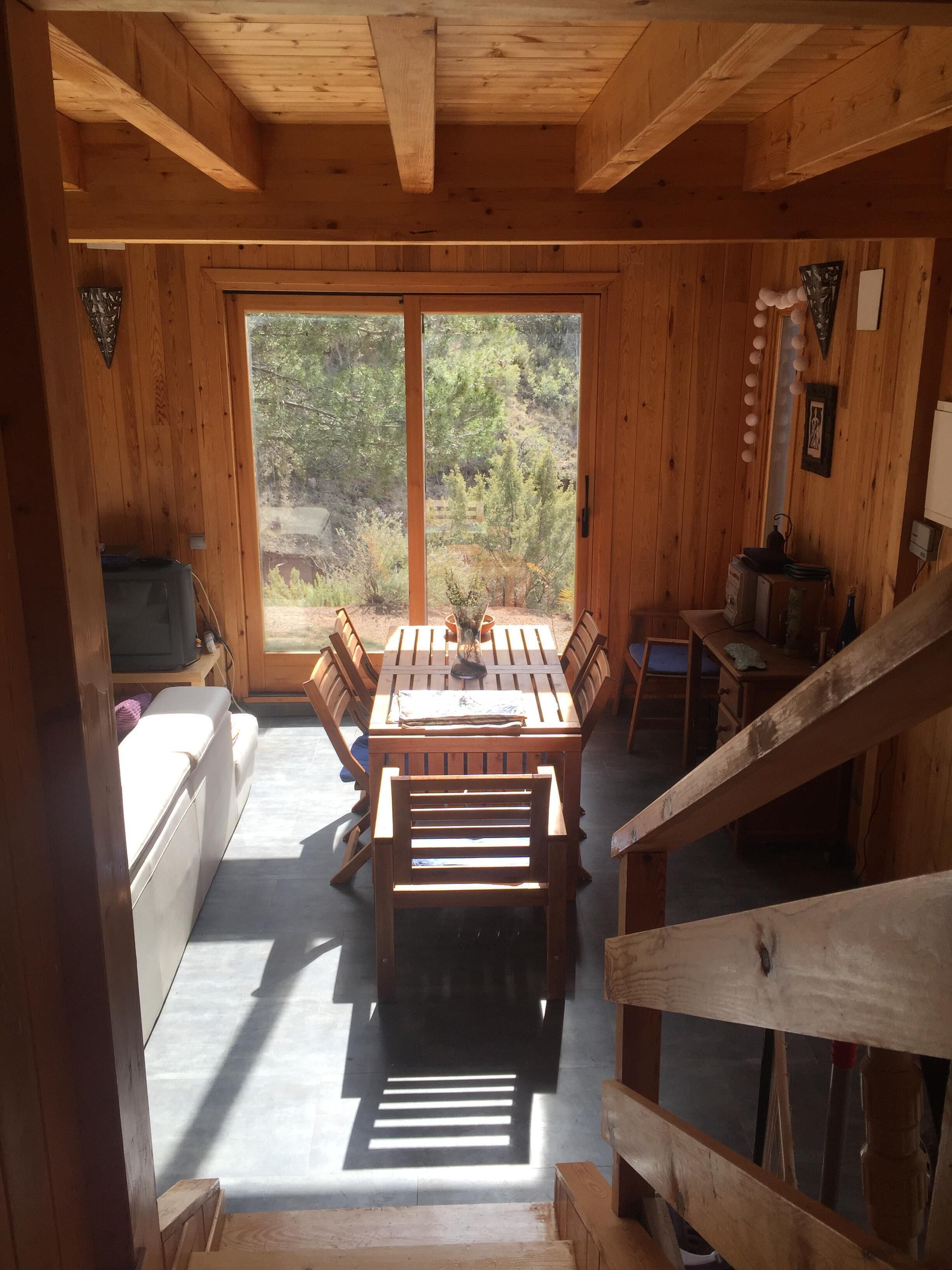 Wooden house in the Alto Tajo