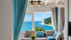 1 bedroom, iron/ironing board, free WiFi, bed sheets - Gikas Apartments  - Superior  Suite - 100 meters from the beach  (Kerkyra)