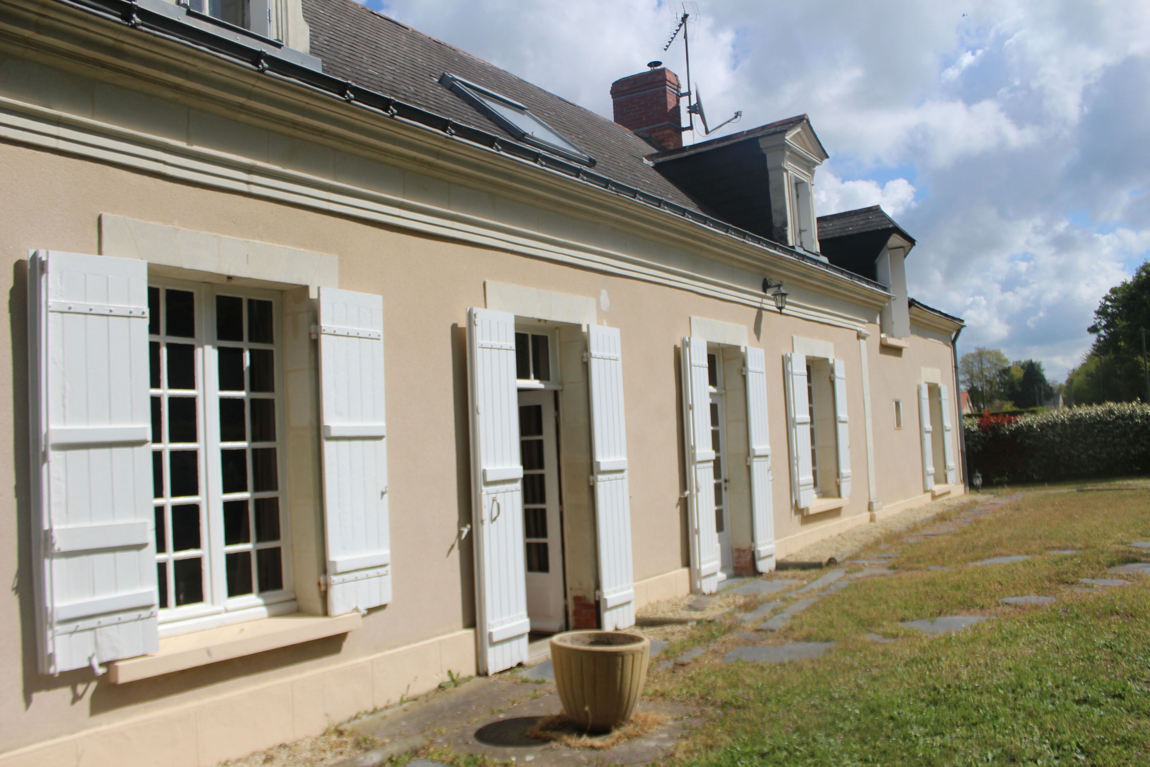 The peaceful countryside corner in the loire valley
