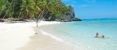 Sun loungers, beach towels