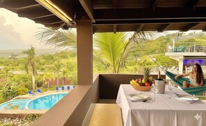 Outdoor dining - Prestige Villa Cristal with Ocean View and Tropical Garden (Las Galeras)