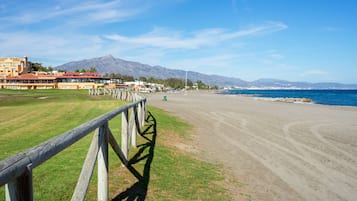 En la playa