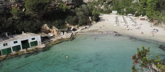 VILLA AND POOL AT THE BEACH OF CALA PI