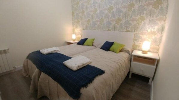 2 makuuhuonetta, Wi-Fi, vuodevaatteet