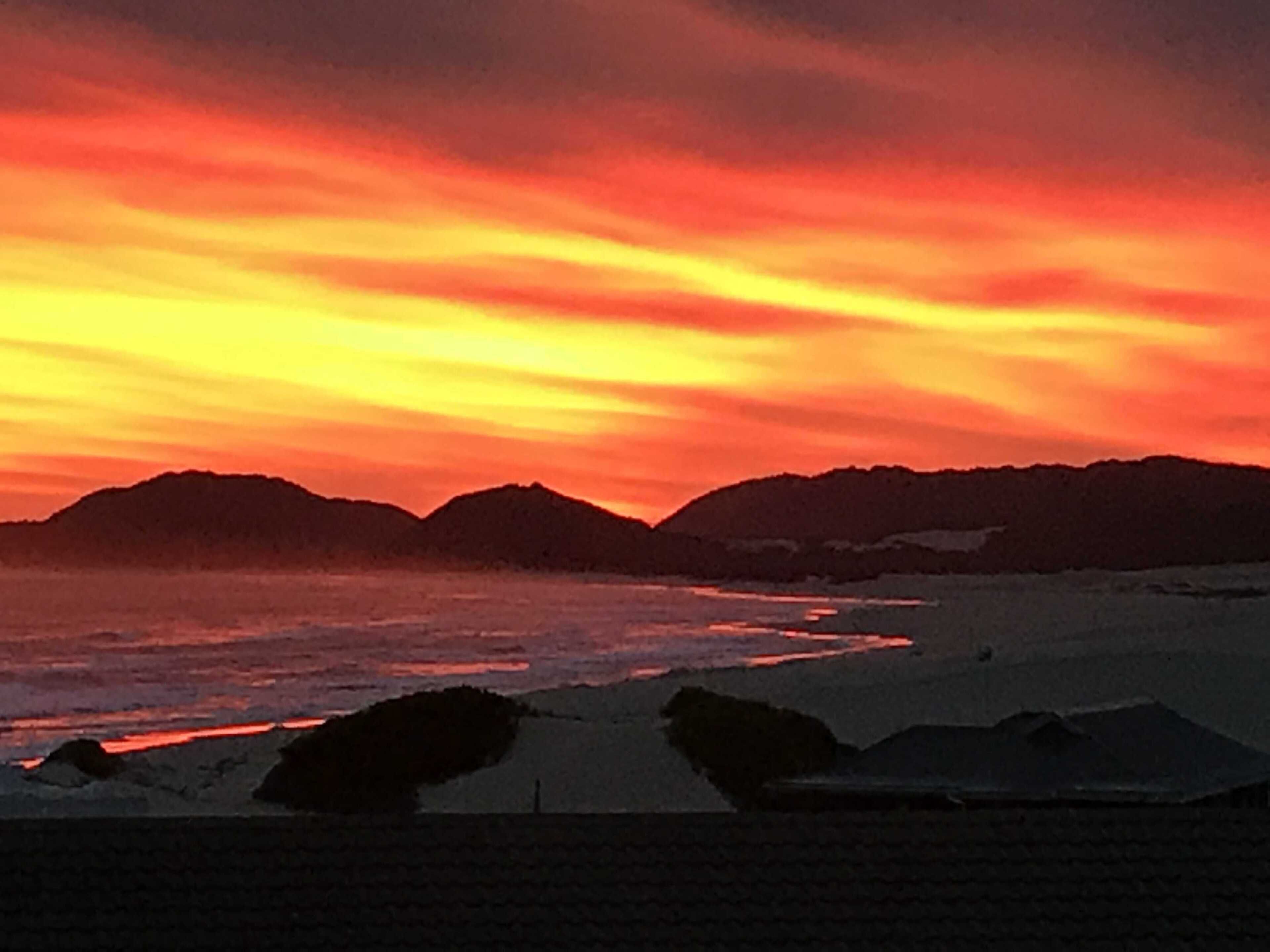 Beach nearby, sun loungers