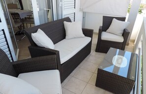Terrace/patio -  KARLA PENTHOUSE/  (4+1) with pool on the sea, for families  (Okrug Gornji, Trogir,)