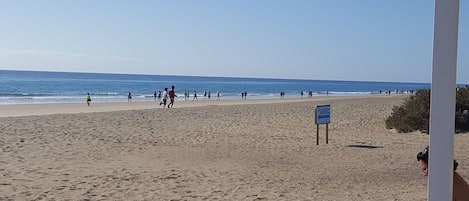 Vlak bij het strand