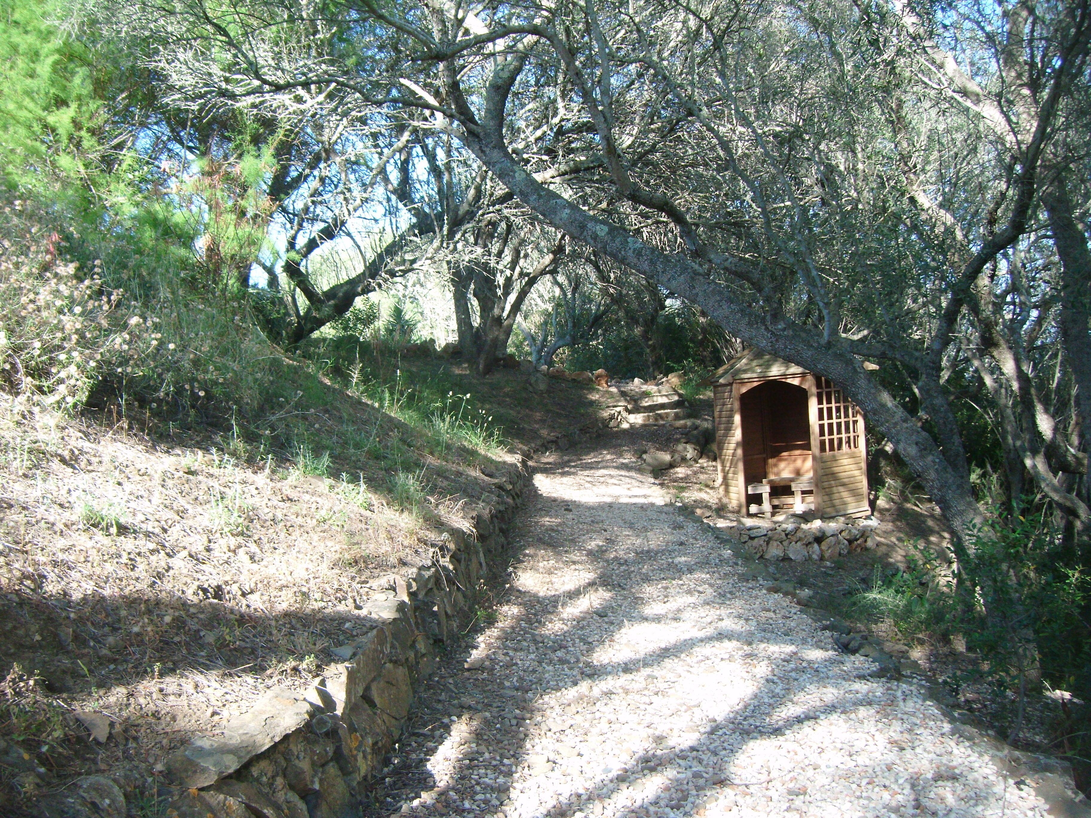 Garden path towards gazebo