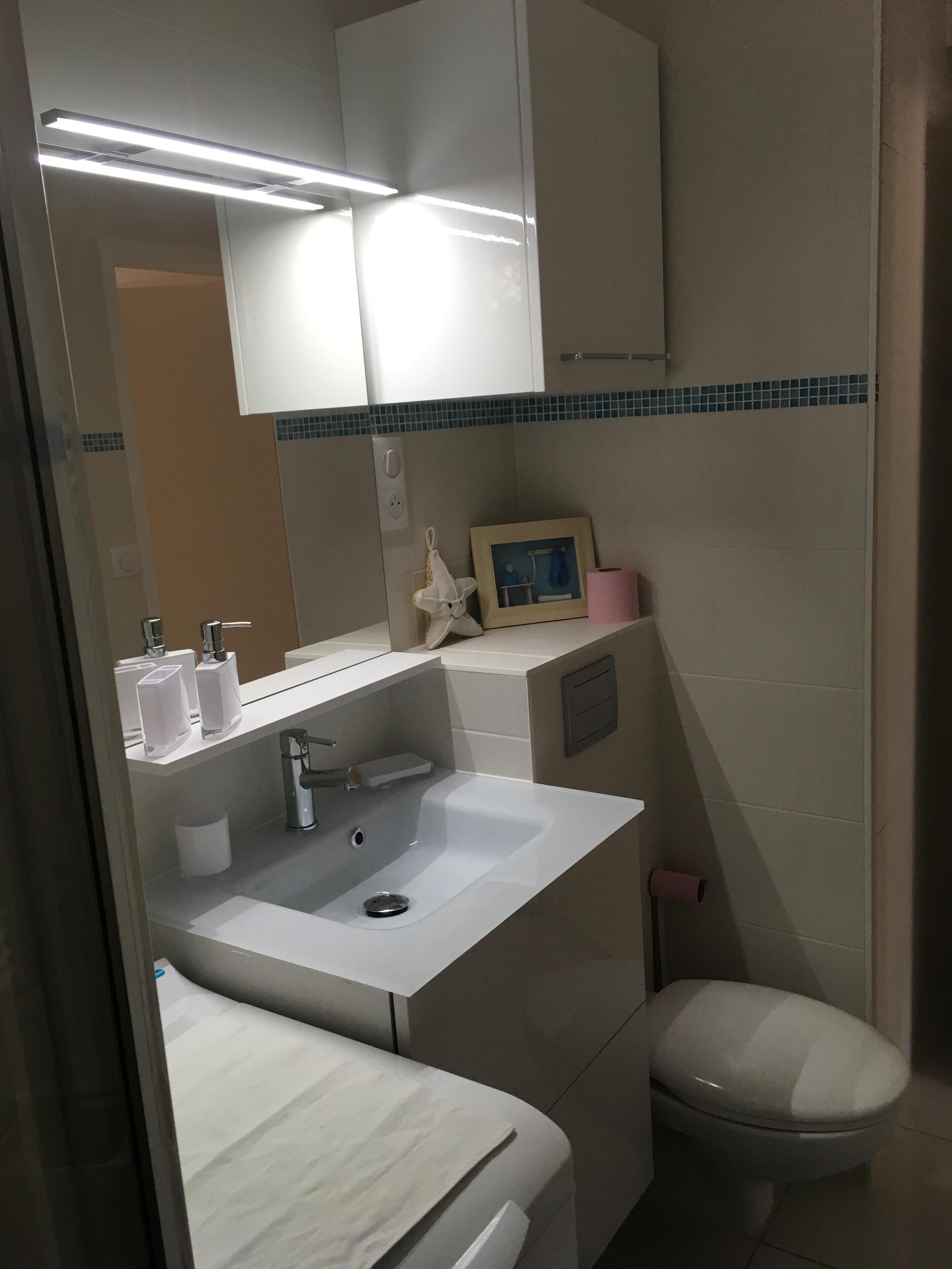 Appart T2-2 / 4 people-150 meters from the sea-Arago district-4 bikes available