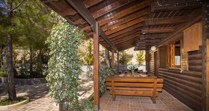 Three charming log cabins in a gated property at the beautiful Troodos mountain r