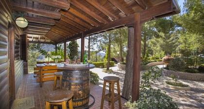 Three charming log cabins in a gated property at the beautiful Troodos mountain r