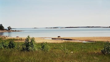 Vlak bij het strand