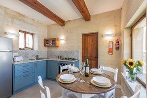 Fridge, oven, stovetop, coffee/tea maker - Holiday home in Gozo with private pool, quiet location & family friendly  (Gharb)