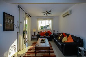 Télévision, lecteur de DVD, livres, chaîne hi-fi