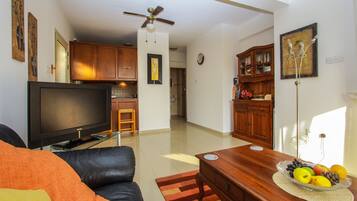 Télévision, lecteur de DVD, livres, chaßne hi-fi