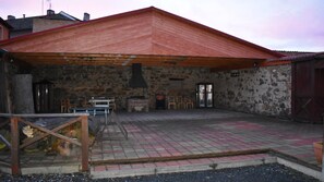 屋外ダイニングエリア