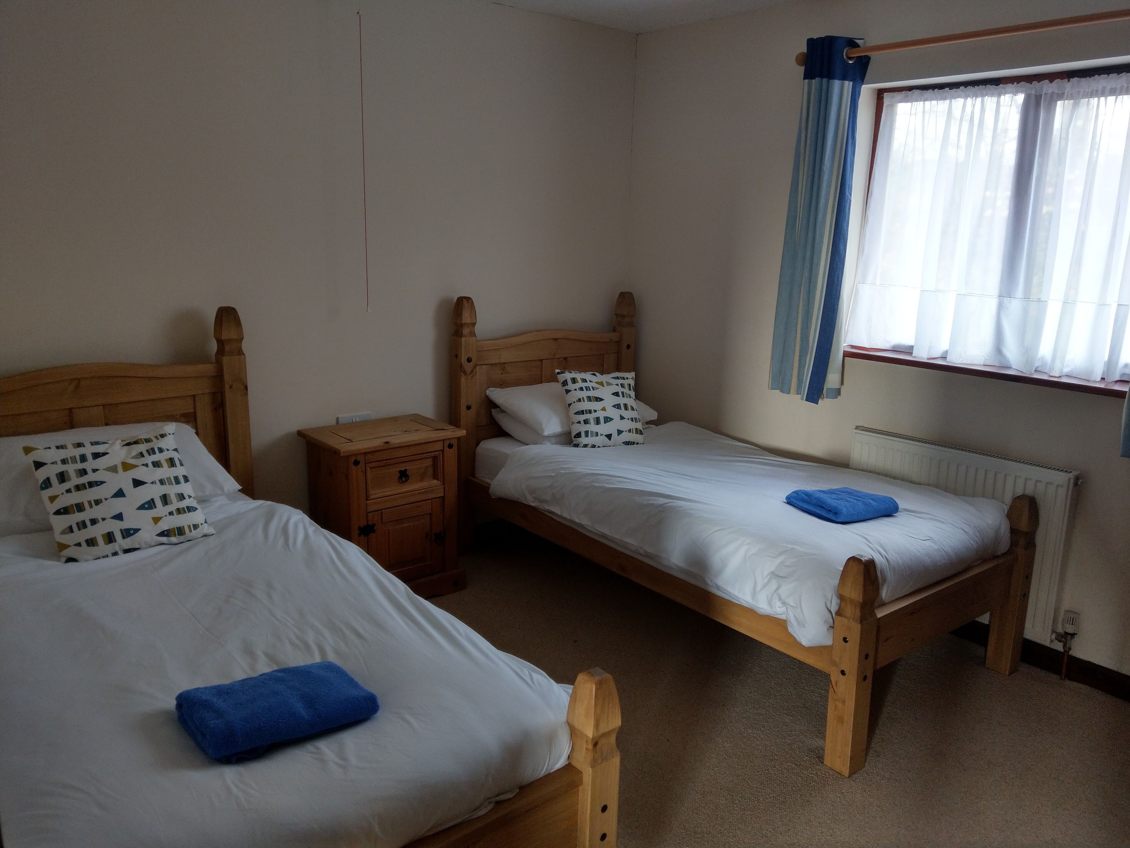 Spacious two-bedroomed fully-accessible lodge with lake view in rural idyll