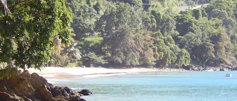 Beach nearby, sun-loungers