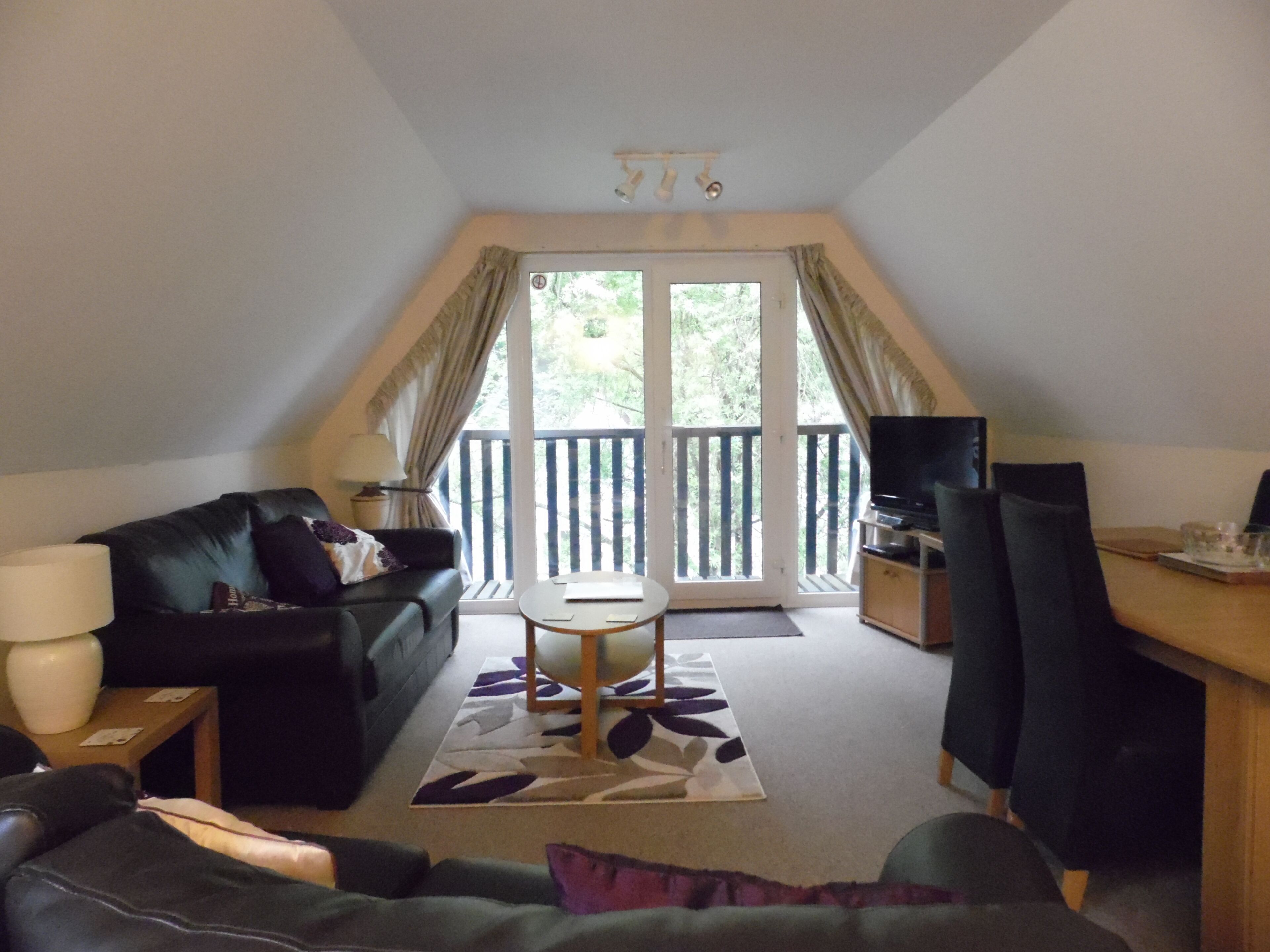 Shared Pool with our  3 bedroom Alpine style Lodge.