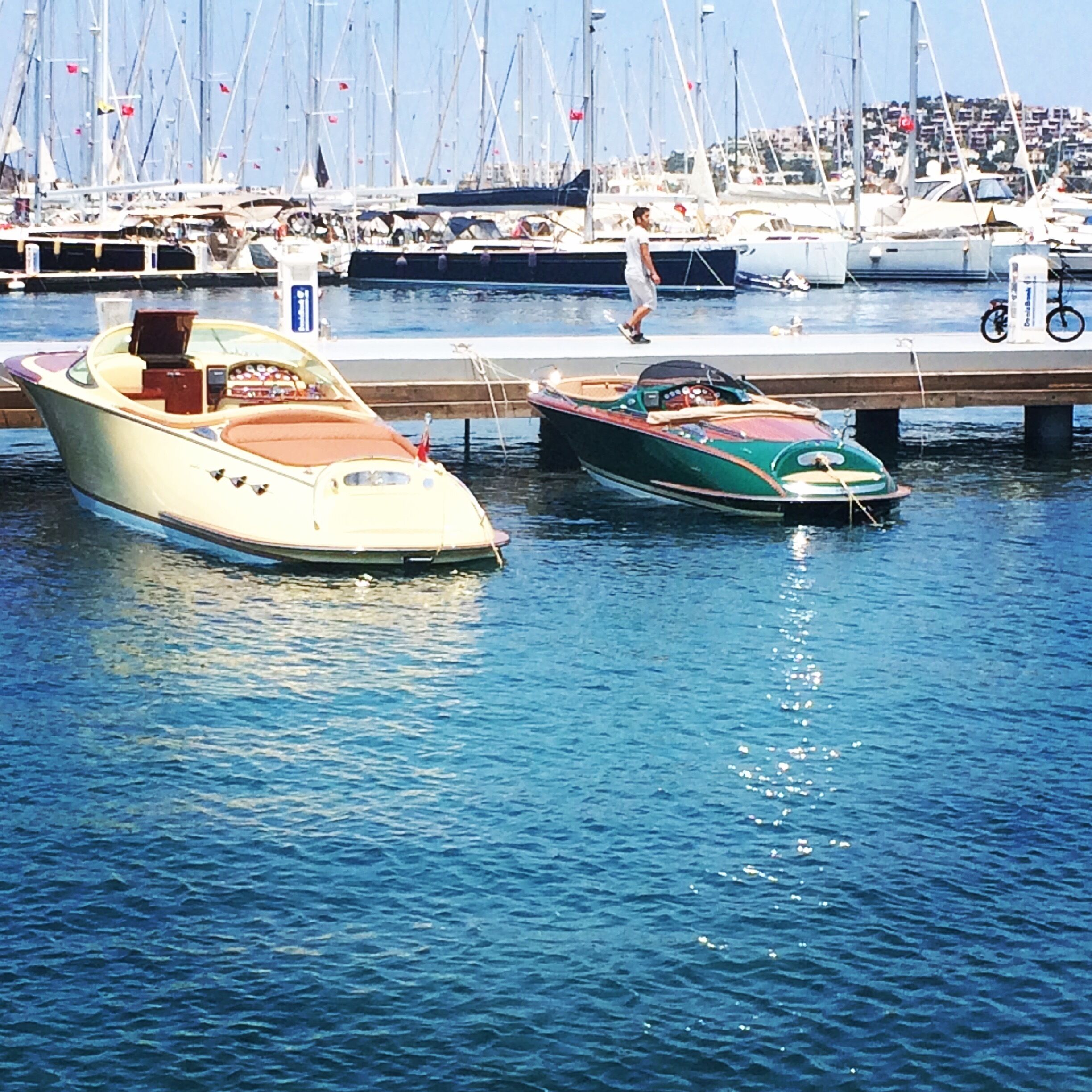 motorboats at the marina
