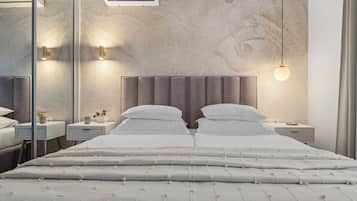 2 bedrooms, desk, iron/ironing board, travel crib