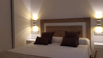 1 slaapkamer, een kluis op de kamer, gratis wifi, beddengoed