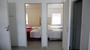 2 chambres, bureau, Wi-Fi gratuit, draps fournis