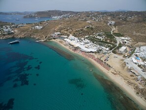 Beach towels - Superior Apartment: Private Glass pool & Shared Pool, Sea view, Bar, Gym (Mykonos)
