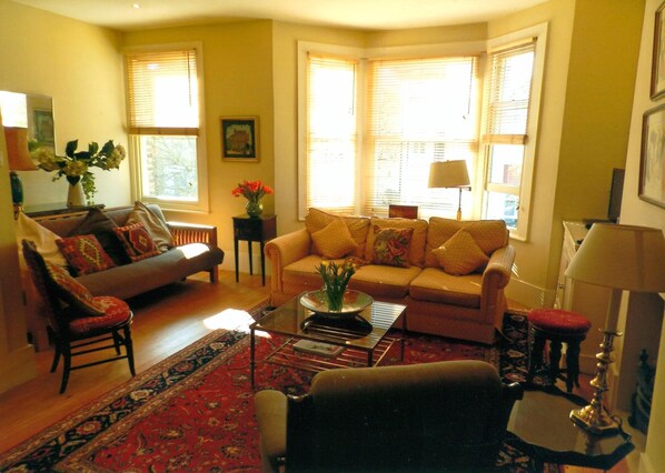 Televisie, een dvd-speler en boeken