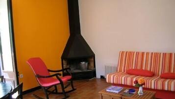 TV, fireplace, DVD player, ping pong