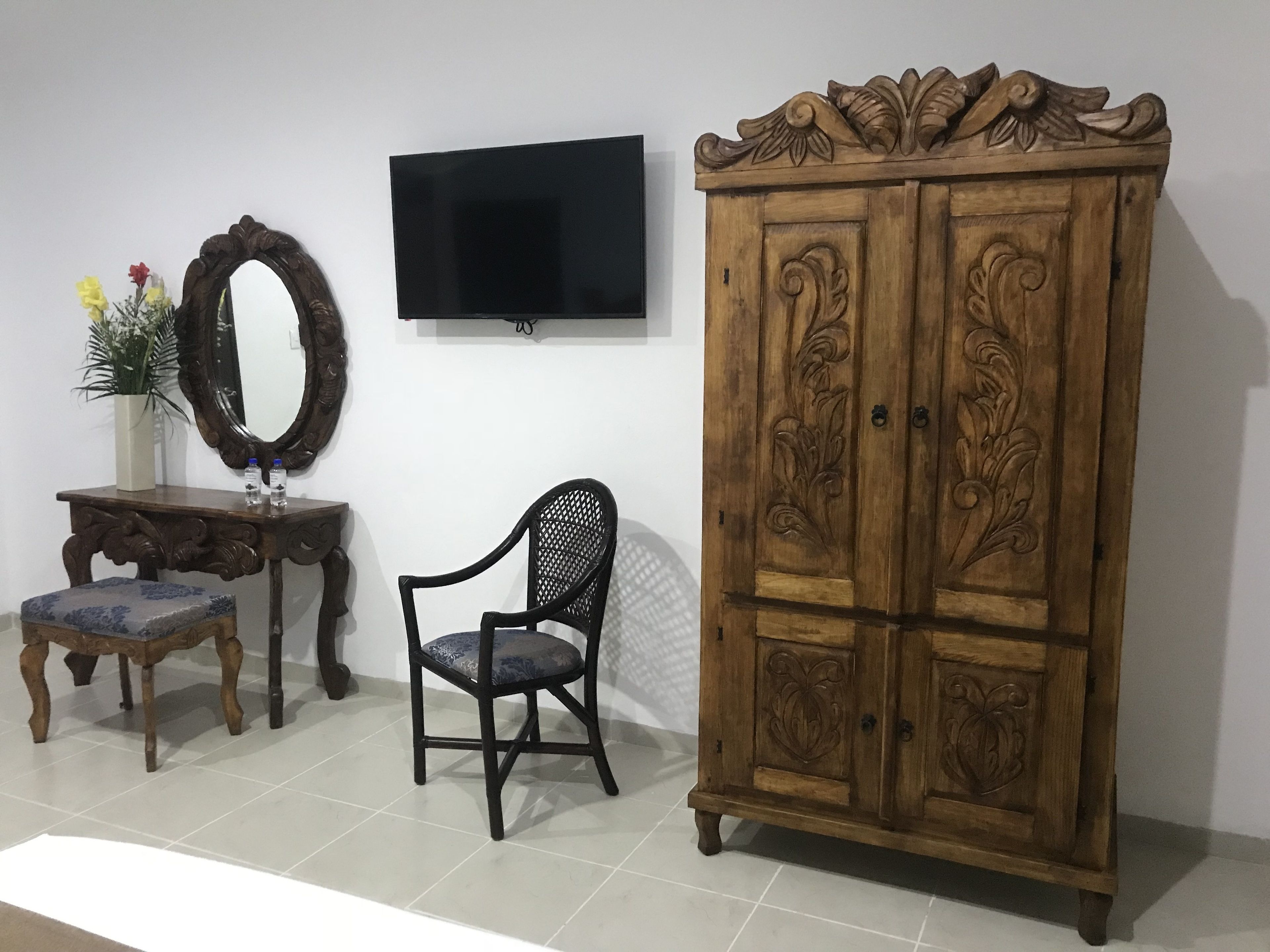 standard double room, pool view | desk, blackout curtains, iron/ironing board, free wifi