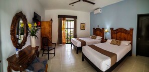 Standard Double Room, Pool View | Desk, blackout curtains, iron/ironing board, free WiFi