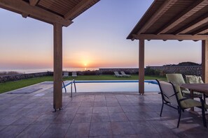 Outdoor dining - Olga Villas in South Rhodes  (Villa B) (Lachania)