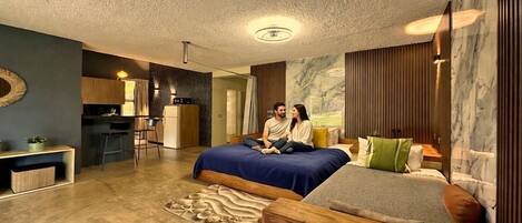2 bedrooms, in-room safe, iron/ironing board, WiFi