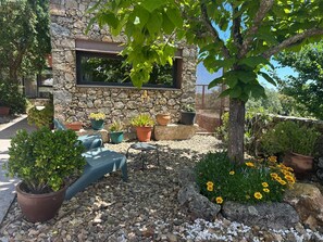 Terrace/patio - San Pedro Rural Apartments (2 pax) in Valencia de Alcántara  (Valencia de Alcántara)
