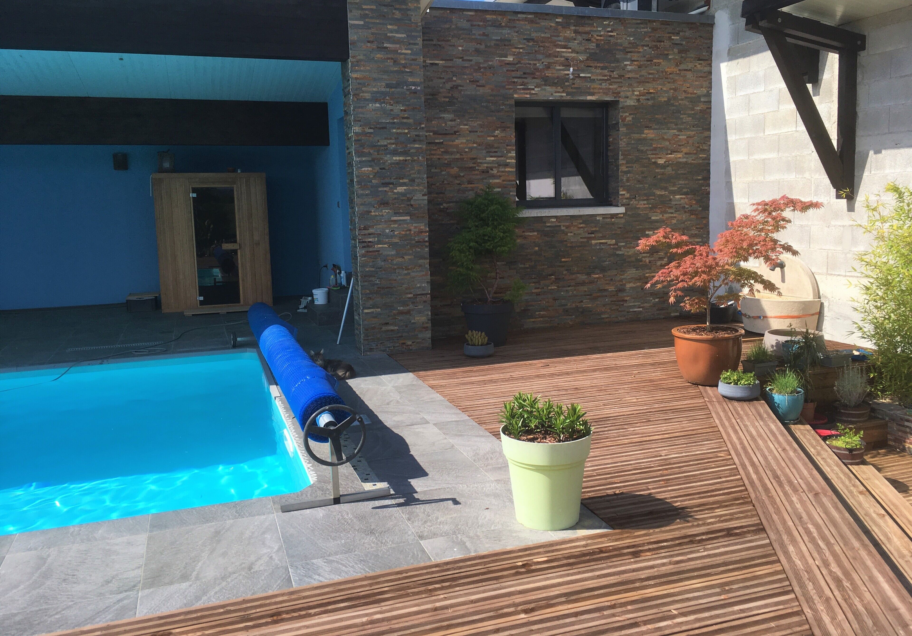23M2 GITES with terrace, heated swimming pool, SPA and sauna