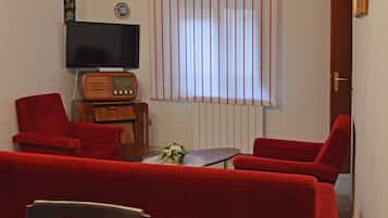 Fernseher, Kamin