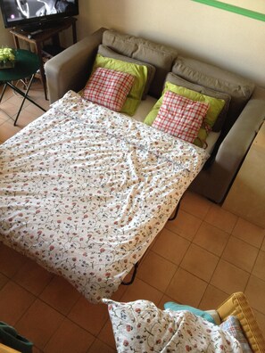 1 bedroom, iron/ironing board, internet, bed sheets