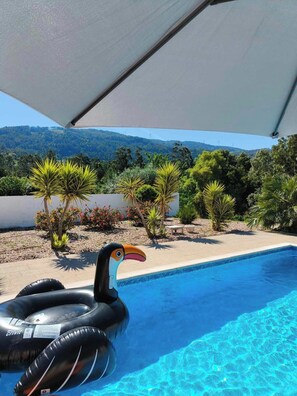 Pool - Classy villa with lovely views to the hills over serene meadowlands (Corga)