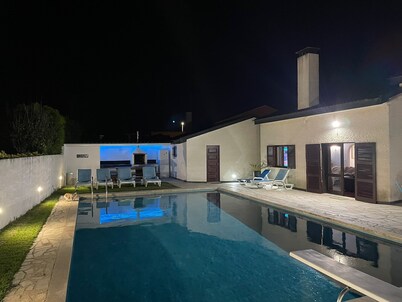 Beachfront villa with private pool and garden