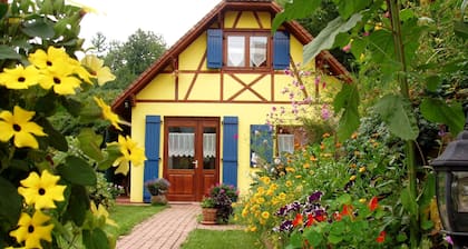"Ferienhaus im Elsass", zwischen Straßburg und Colmar auf der Weinstraße.