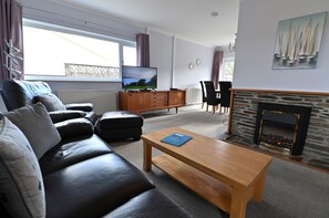 TV, fireplace, DVD player