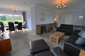 TV, fireplace, DVD player